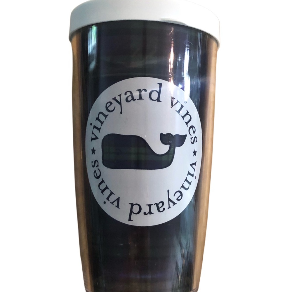 Vinyard Vines Clear 12 Oz Tumbler & Lid